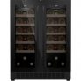 Винный шкаф двухкамерный MAUNFELD MBWC-112S40 вместимость: 40 бутылок, Side by Side, черный