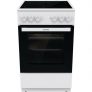 Электрическая плита Gorenje GEC5A12WG-B, стеклокерамика, без крышки, белый
