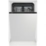 Встраиваемая посудомоечная машина Beko BDIS 25961, узкая, ширина 44.8см, полновстраиваемая, загрузка 9 комплектов