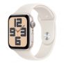 Apple Watch SE (2024), 44 мм корпус из алюминия цвета «Starlight», ремешок Sport Band размера M/L цвета «Starlight»